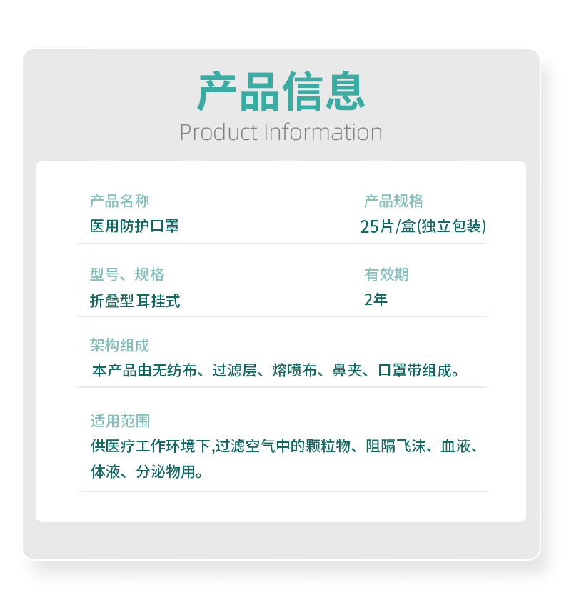 塞莫詩(shī)FMN9501折疊耳帶式醫(yī)用防護(hù)口罩圖片6