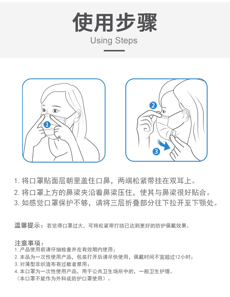 塞莫詩(shī)FMN9501折疊耳帶式醫(yī)用防護(hù)口罩圖片11